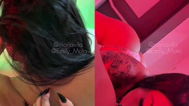 Erome Mari Ávila fazendo sexo lésbico com a gata Emily Mota